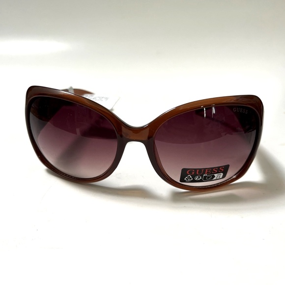 New Original GUESS Butterfly Sunglasses GO00069 Acetate Brown Rhinestones main image 6